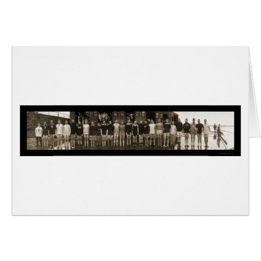 Yale Crew Team & Subs Huge Photo 1910 (Front Horizontal)