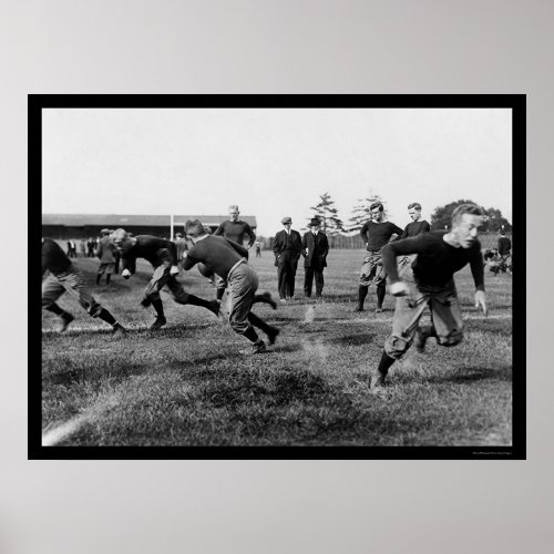 Yale Football Practice 1912 Poster