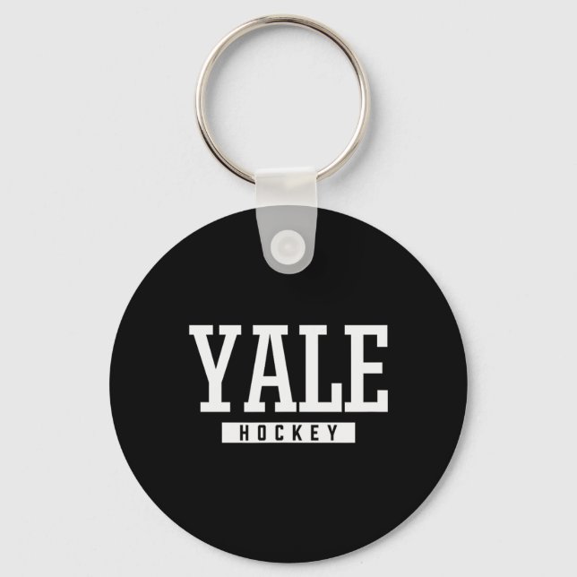 Yale High School Hockey  Keychain (Front)