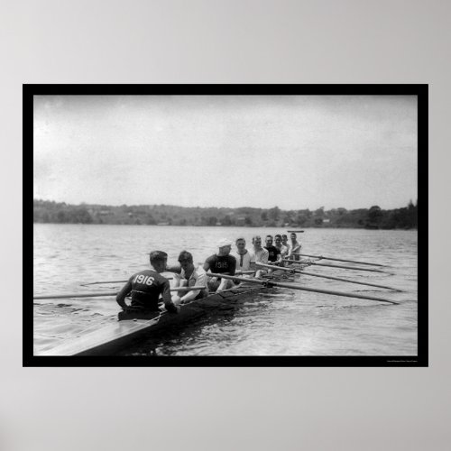 Yale Rowing Racing Shell 1915 Poster