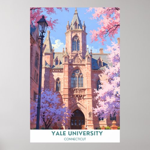 Yale University Connecticut Poster