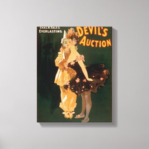 Yales Everlasting Devils Auction Play Canvas Print