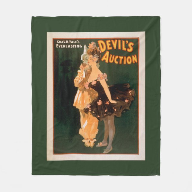 Yale's Everlasting Devil's Auction Play Fleece Blanket (Front)