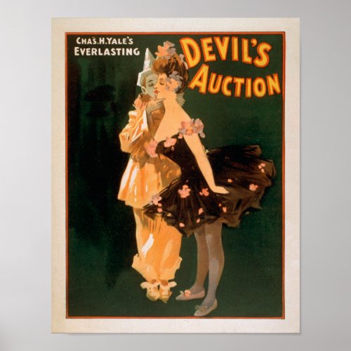 Yales Everlasting Devils Auction Play Poster