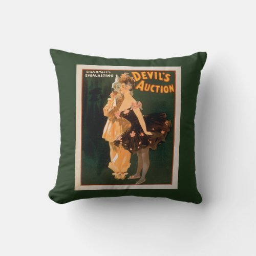 Yales Everlasting Devils Auction Play Throw Pillow
