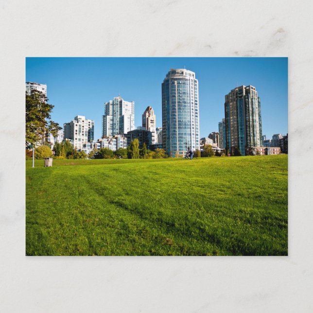 Yaletown Vancouver Skyline Postcard (Front)