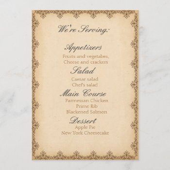 Y'all Come Reception Menu Id651 by iiphotoArt at Zazzle
