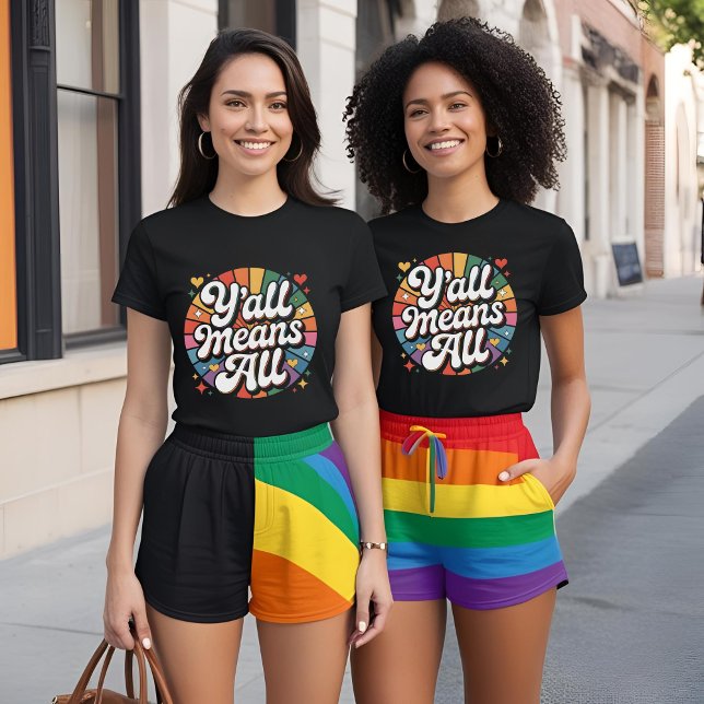 Y'all Means All Retro  T-Shirt (Creator Uploaded)