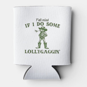 Y'all Mind If I Do Some Lollygang Retro Boho Frog  Can Cooler