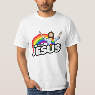 Yall need Jesus - Rainbow Jesus T-Shirt