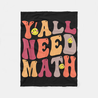 Yall Need Math Math Happy  Fleece Blanket