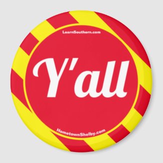 Y'all Red/Yellow Magnet