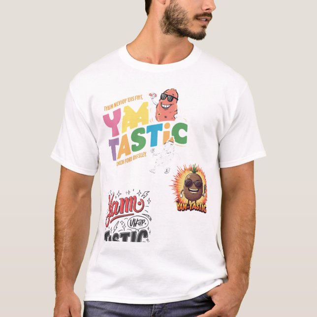 Yam-Tastic Men's T-Shirt Design👕✅ (Front)