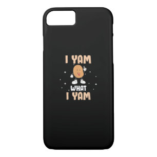 Yam What I Yam Funny Potato Pun Thanksgiving iPhone 8/7 Case