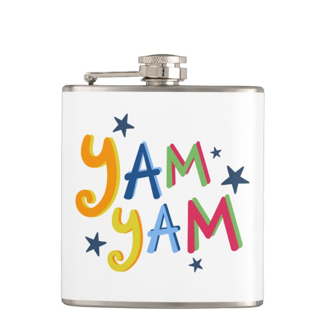 Yam Yam Black Country Hip Flask (Front)