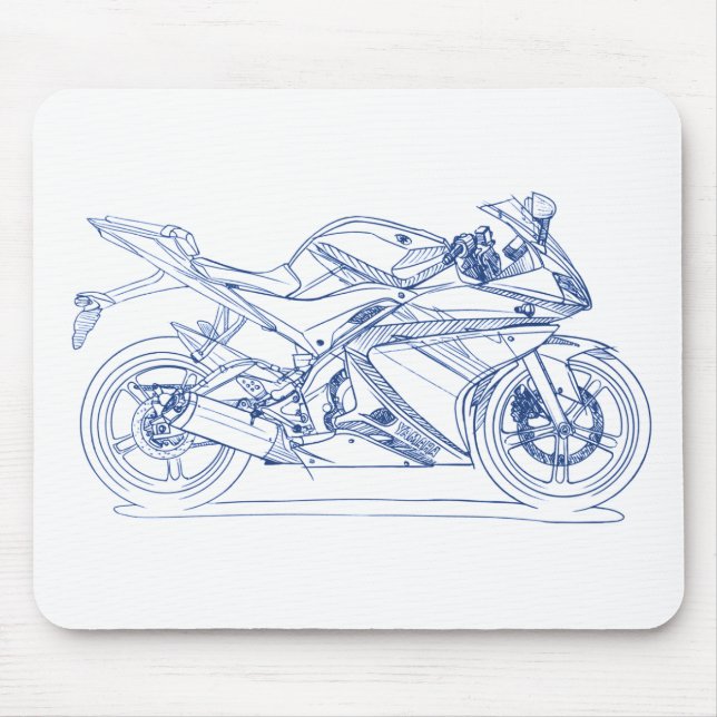 Yam YZF R125 Mouse Pad (Front)