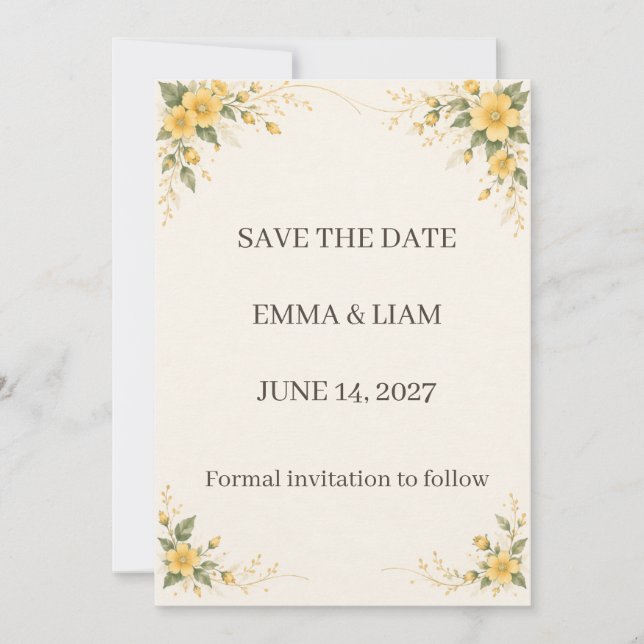 Yamabuki Save the Date (Front)