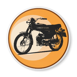 Yamaha FS1E 'FIZZY' Classic moped Magnet