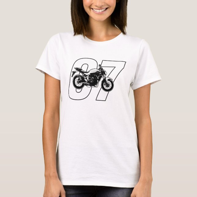 Yamaha MT-07 FZ-07 Motorcycle MT07 FZ07 T-Shirt (Front)