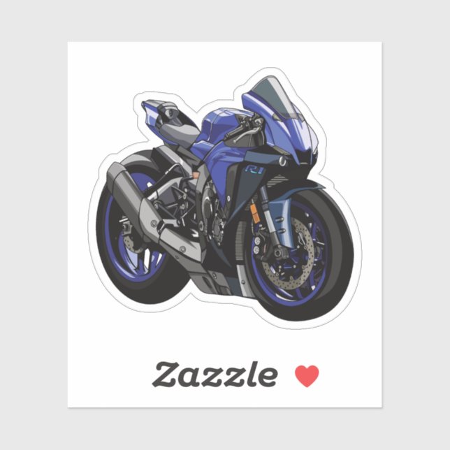 Yamaha R1 cute style Sticker (Sheet)