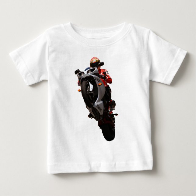 Yamaha R1 wheelie Baby T-Shirt (Front)