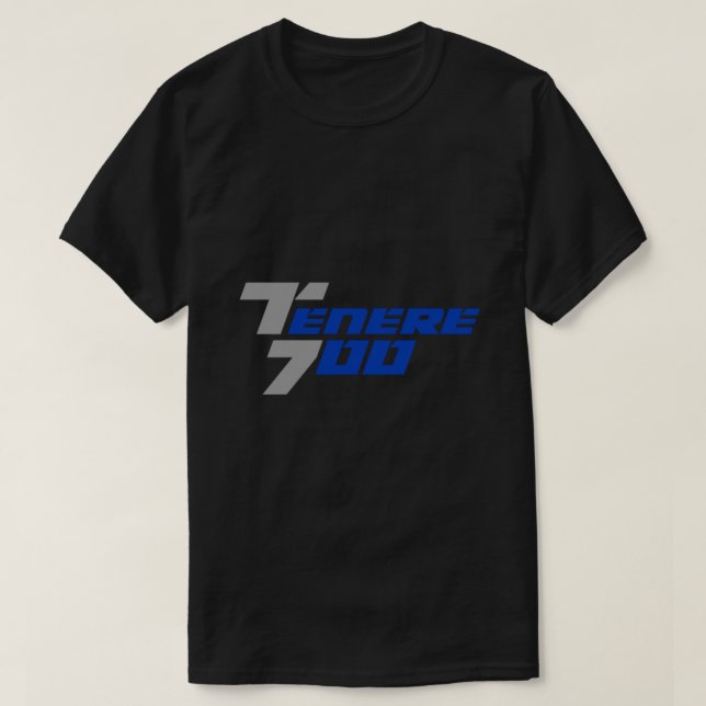 Yamaha Tenere 700 Logo Gray-Blue Classic T-Shirt E (Design Front)