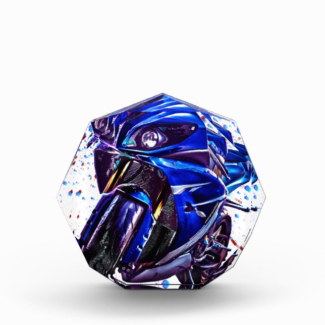 Yamaha YZF R1 Art Print Acrylic Award (Front)
