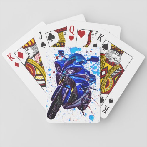 Yamaha YZF R1 Art Print Poker Cards