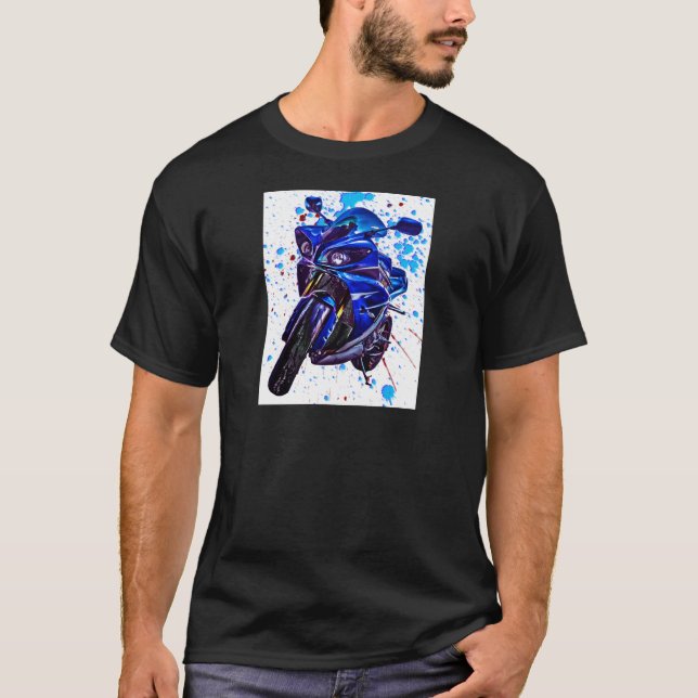 Yamaha YZF R1 Art Print T-Shirt (Front)