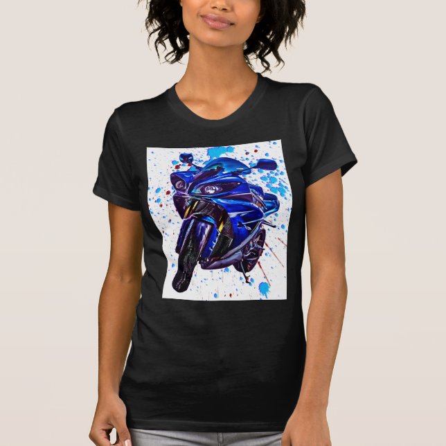 Yamaha YZF R1 Art Print T-Shirt (Front)