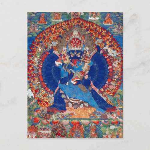 Yamantaka Vajrabhairava Tibetan Buddhist Deity Postcard