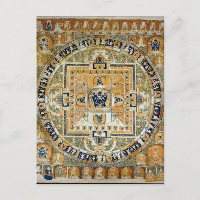 Yamantaka Vajrabhairava Tibetan Deity Mandala Postcard (Front)