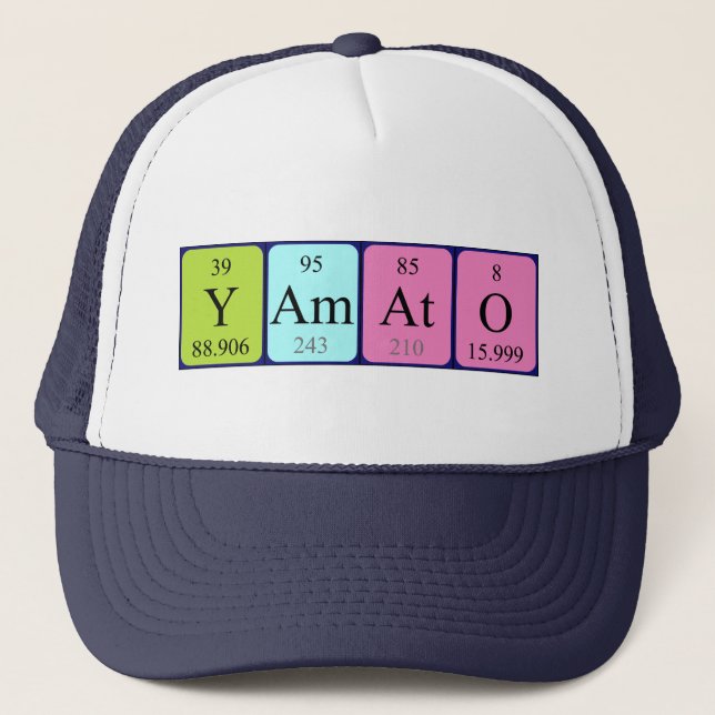 Yamato periodic table name hat (Front)