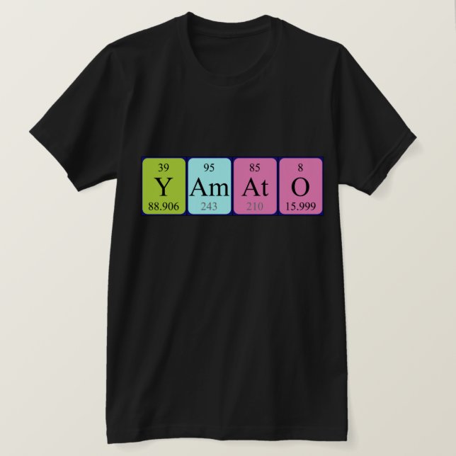 Yamato periodic table name shirt (Design Front)