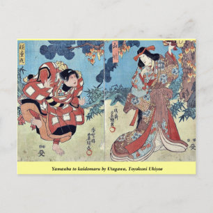 Yamauba to kaidomaru by Utagawa, Toyokuni Ukiyoe Postcard