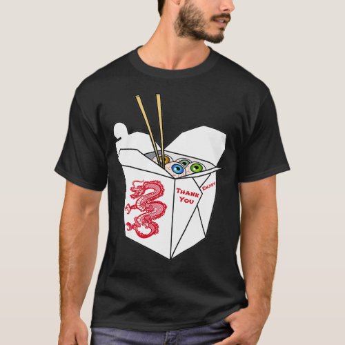 Yami Kawaii Aesthetic Chinese Take Out with Eyeba T_Shirt