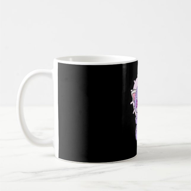 Yami Kawaii Fairy Kei Red Panda Moon Otaku Anime Coffee Mug (Left)