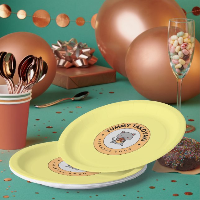 Yammi Takoyaki: Authentic Japanese Street Food - B Paper Plates (Multi)