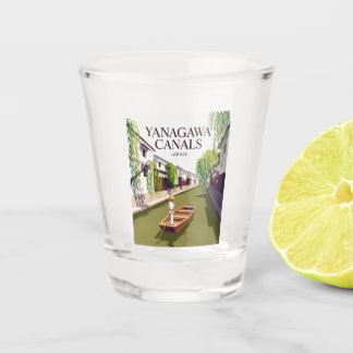 Yanagawa Canals Japan Shot Glass
