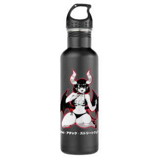 Yandere Succubus Kawaii Japanese Anime Pullover Ho Stainless Steel Water Bottle