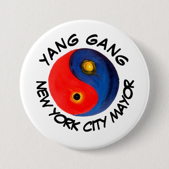 Yang Gang NYC Mayor Button (Front)
