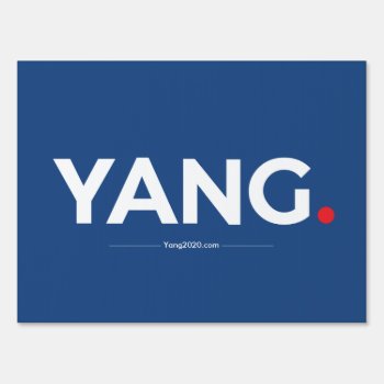 Yang (red Dot) Andrew Yang 2020 Sign by AV_Designs at Zazzle
