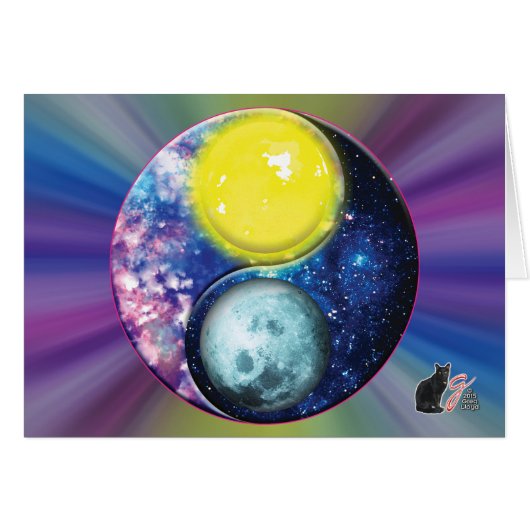 Yang-Yin / Sun-Moon Cards (Front Horizontal)
