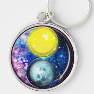 Yang-Yin / Sun-Moon Keychain