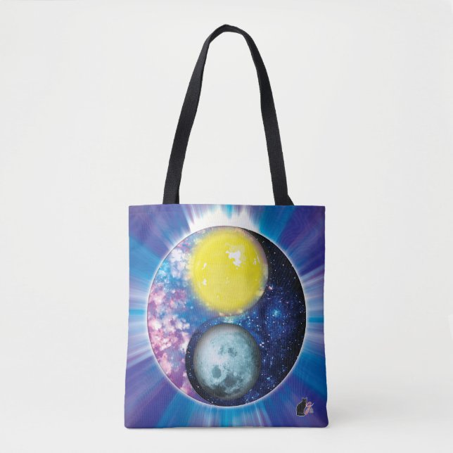 Yang-Yin / Sun-Moon  Tote Bag (Front)
