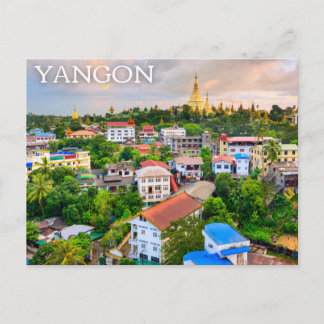 Yangon, Myanmar (Burma) Postcard