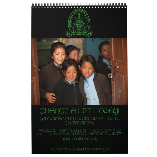 Yangrima Boarding School & Hostel 2016 Calendar (Cover)