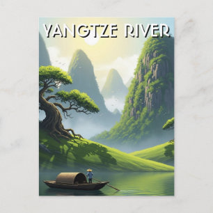 Yangtze River China Postcard