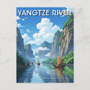 Yangtze River China Postcard