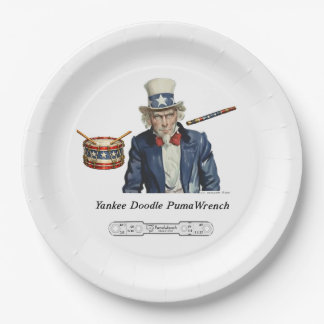 Yankee Doodle PumaWrench Paper Plates